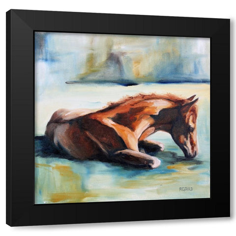 Luke Black Modern Wood Framed Art Print with Double Matting by Gould, Renee