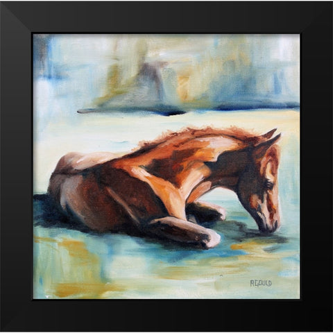 Luke Black Modern Wood Framed Art Print by Gould, Renee