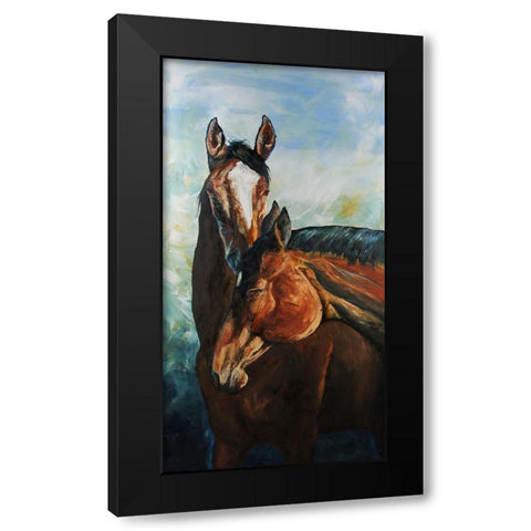 My Best Friend Black Modern Wood Framed Art Print with Double Matting by Gould, Renee