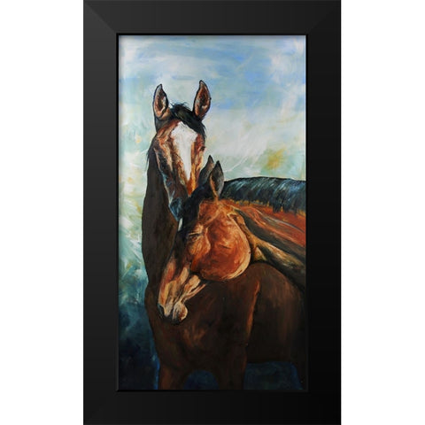 My Best Friend Black Modern Wood Framed Art Print by Gould, Renee