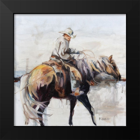 Roped Black Modern Wood Framed Art Print by Gould, Renee