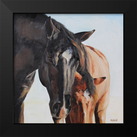 Winston Black Modern Wood Framed Art Print by Gould, Renee