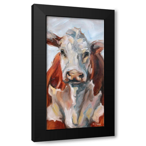 Zoe Black Modern Wood Framed Art Print with Double Matting by Gould, Renee