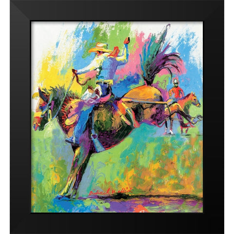 Frontier Days Black Modern Wood Framed Art Print by Wallich, Richard