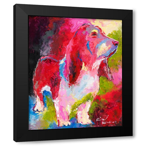Red Head Black Modern Wood Framed Art Print with Double Matting by Wallich, Richard