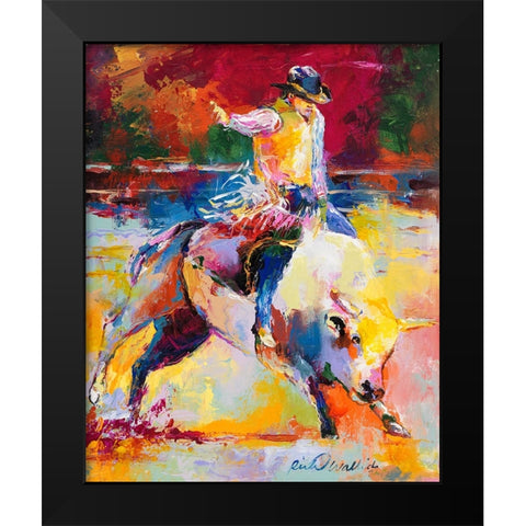 Rodeo Black Modern Wood Framed Art Print by Wallich, Richard
