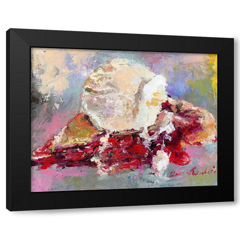Pie Black Modern Wood Framed Art Print with Double Matting by Wallich, Richard