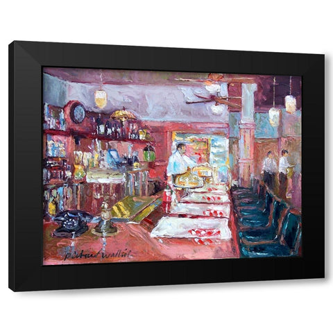 Teds Black Modern Wood Framed Art Print by Wallich, Richard