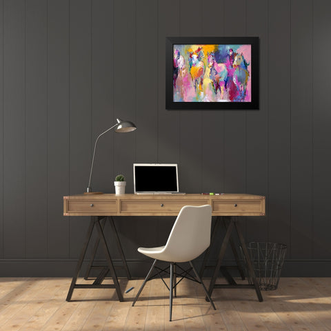 Wild Black Modern Wood Framed Art Print by Wallich, Richard