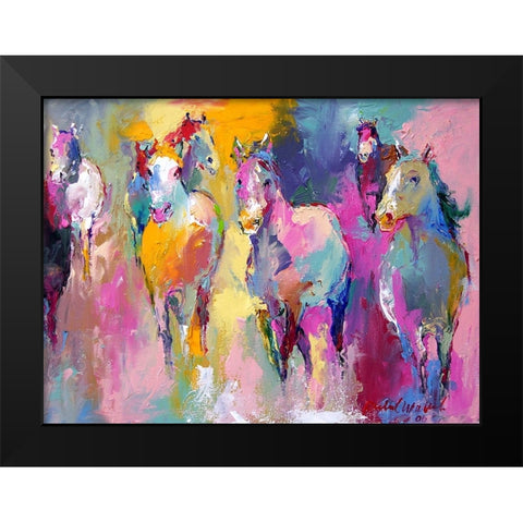 Wild Black Modern Wood Framed Art Print by Wallich, Richard