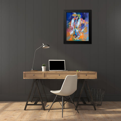 Po Black Modern Wood Framed Art Print by Wallich, Richard