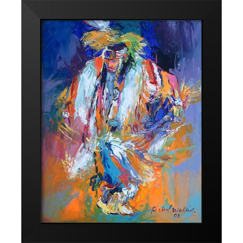 Po Black Modern Wood Framed Art Print by Wallich, Richard