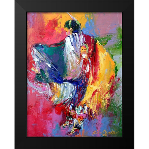 Pow Black Modern Wood Framed Art Print by Wallich, Richard