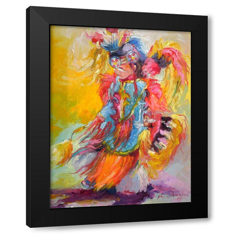 Young Dancer Black Modern Wood Framed Art Print with Double Matting by Wallich, Richard