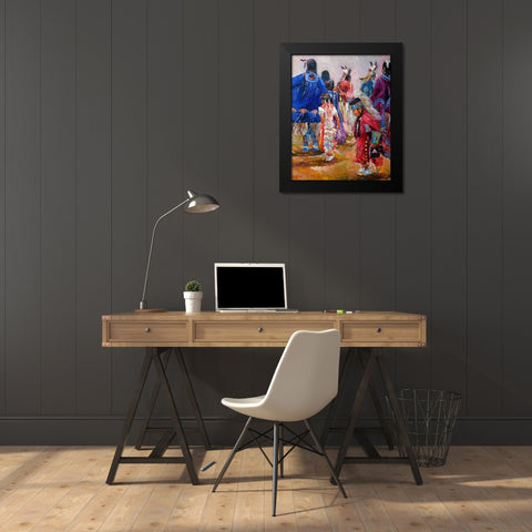 War Black Modern Wood Framed Art Print by Wallich, Richard