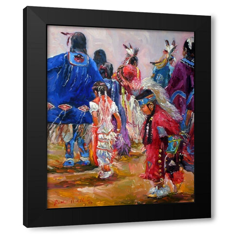 War Black Modern Wood Framed Art Print with Double Matting by Wallich, Richard