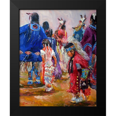 War Black Modern Wood Framed Art Print by Wallich, Richard