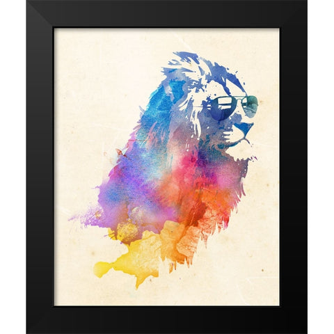Sunny Leo Black Modern Wood Framed Art Print by Farkas, Robert