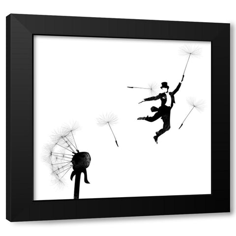Aurevoir Black Modern Wood Framed Art Print with Double Matting by Farkas, Robert