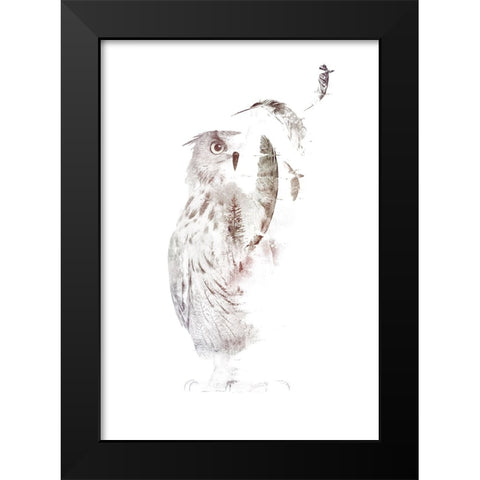 Fade Out Black Modern Wood Framed Art Print by Farkas, Robert