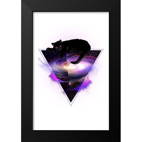 King Of The Known Universe Alpha Black Modern Wood Framed Art Print by Farkas, Robert