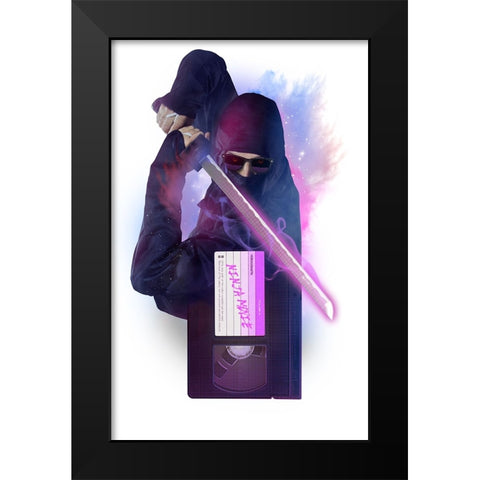 My Favorite Cassette Black Modern Wood Framed Art Print by Farkas, Robert