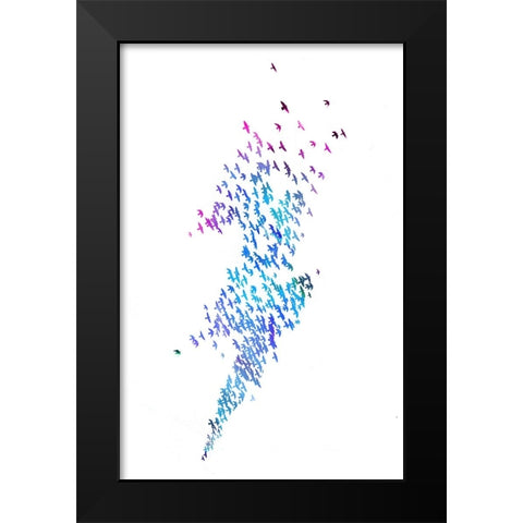 Thunderbirds Black Modern Wood Framed Art Print by Farkas, Robert