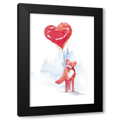 This One Is For You V1 Black Modern Wood Framed Art Print with Double Matting by Farkas, Robert