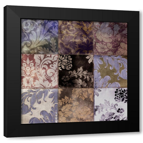 Velvet Patch I Black Modern Wood Framed Art Print with Double Matting by Sasha