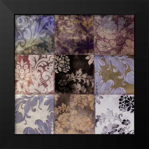 Velvet Patch I Black Modern Wood Framed Art Print by Sasha