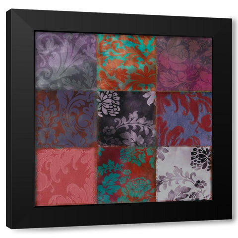 Velvet Patch II Black Modern Wood Framed Art Print by Sasha