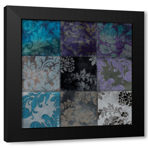 Velvet Patch VI Black Modern Wood Framed Art Print by Sasha