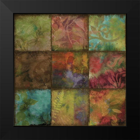 Swatchbox II Black Modern Wood Framed Art Print by Sasha