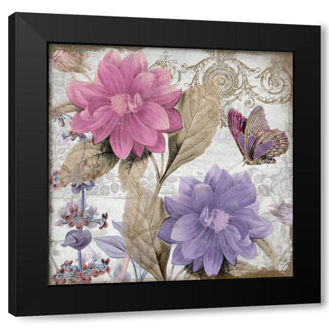 Victorian Romance I Black Modern Wood Framed Art Print by Sasha