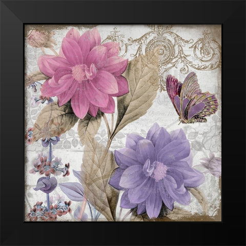 Victorian Romance I Black Modern Wood Framed Art Print by Sasha