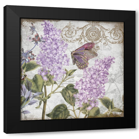 Victorian Romance III Black Modern Wood Framed Art Print by Sasha