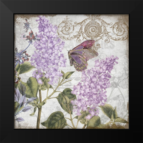 Victorian Romance III Black Modern Wood Framed Art Print by Sasha