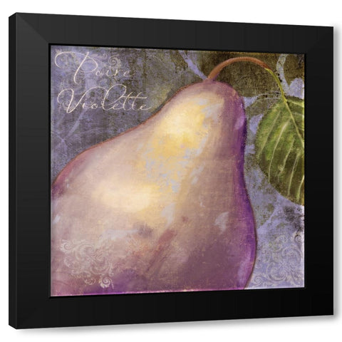 Violette I Black Modern Wood Framed Art Print with Double Matting by Sasha