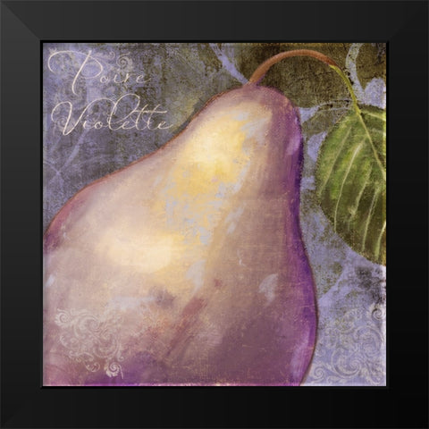 Violette I Black Modern Wood Framed Art Print by Sasha