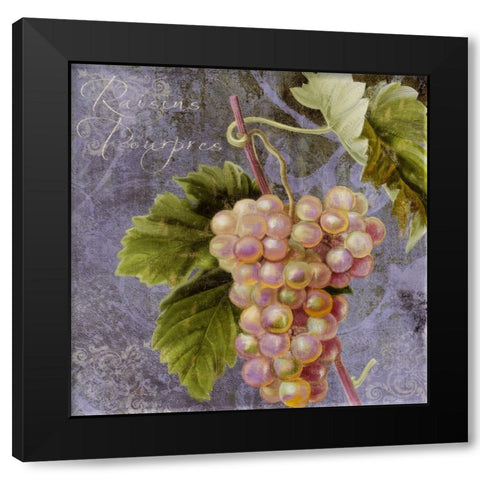 Violette II Black Modern Wood Framed Art Print with Double Matting by Sasha