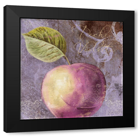 Violette III Black Modern Wood Framed Art Print with Double Matting by Sasha