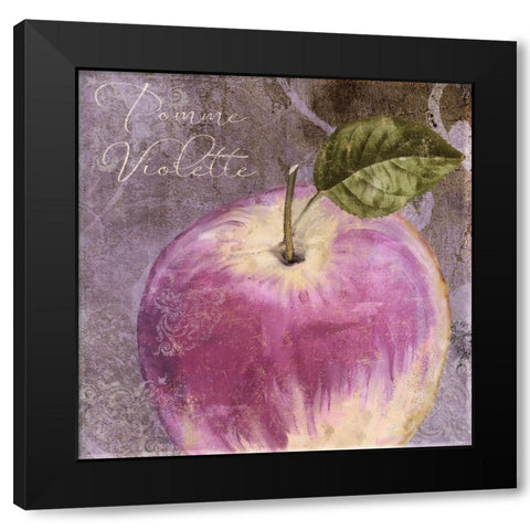 Violette IV Black Modern Wood Framed Art Print with Double Matting by Sasha