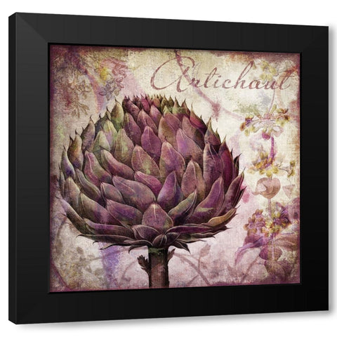 Legumes Francais II Black Modern Wood Framed Art Print by Sasha