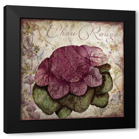 Legumes Francais IV Black Modern Wood Framed Art Print by Sasha