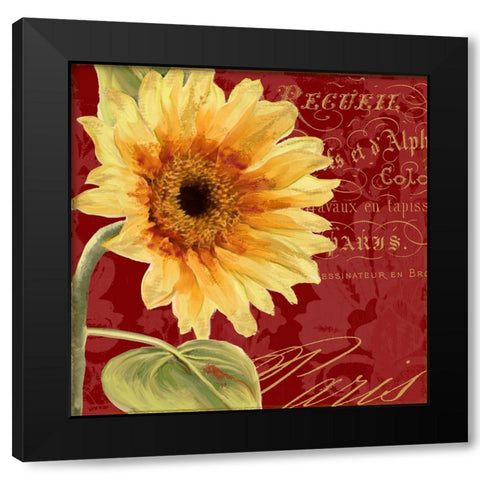 Ete IV Black Modern Wood Framed Art Print by Sasha