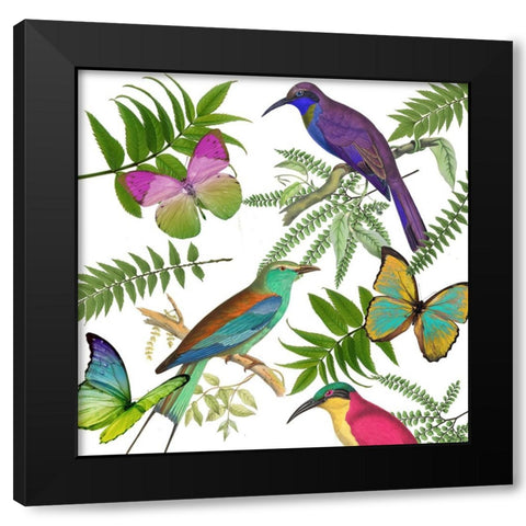 Walking on Air I Black Modern Wood Framed Art Print by Sasha