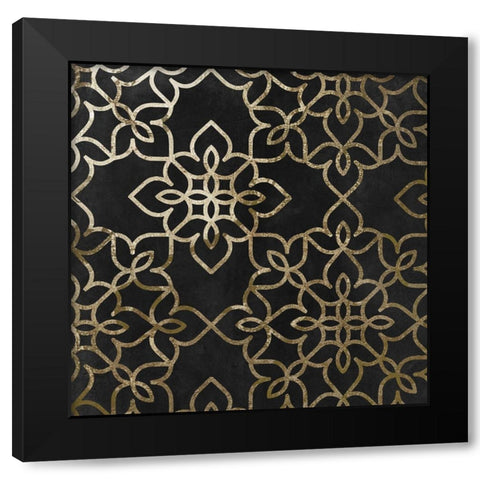 Salima II Black Modern Wood Framed Art Print with Double Matting by Sasha