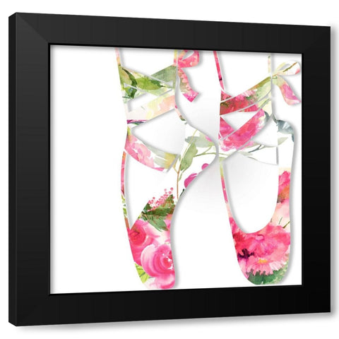 Dancing Girl I Black Modern Wood Framed Art Print by Sasha