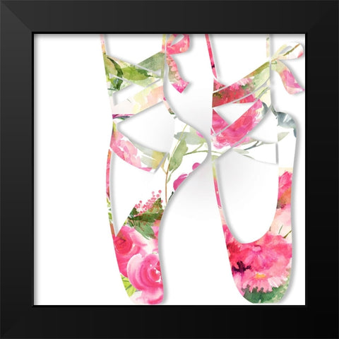 Dancing Girl I Black Modern Wood Framed Art Print by Sasha