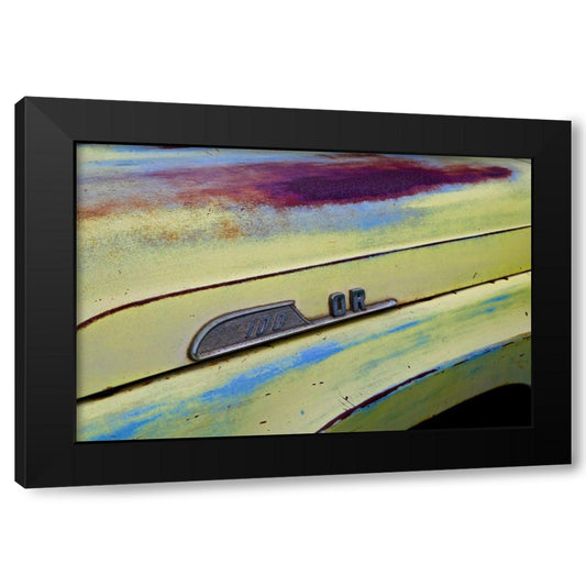 100 Yellow Black Modern Wood Framed Art Print by Susan Vizvary Photography